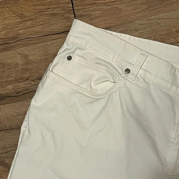 Eileen Fisher white straight leg organic cotton jeans - Picture 6 of 10